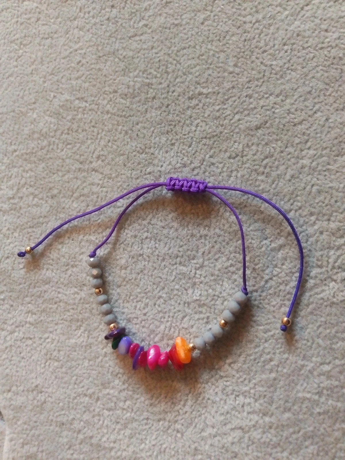 Bracelet pierres colorées